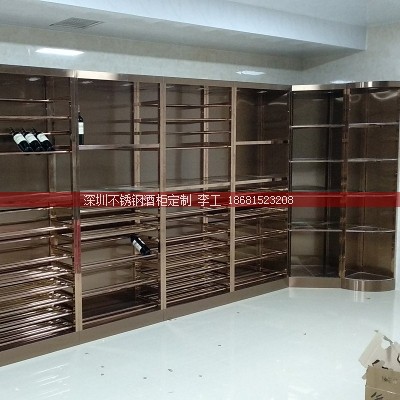福建龙岩某别墅地下室定制不锈钢酒窖