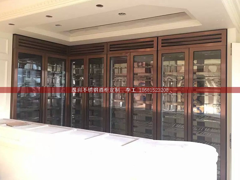 不锈钢酒柜定制-深圳市蕰莎酒柜酒窖有限公司 李工 186-8152-3208