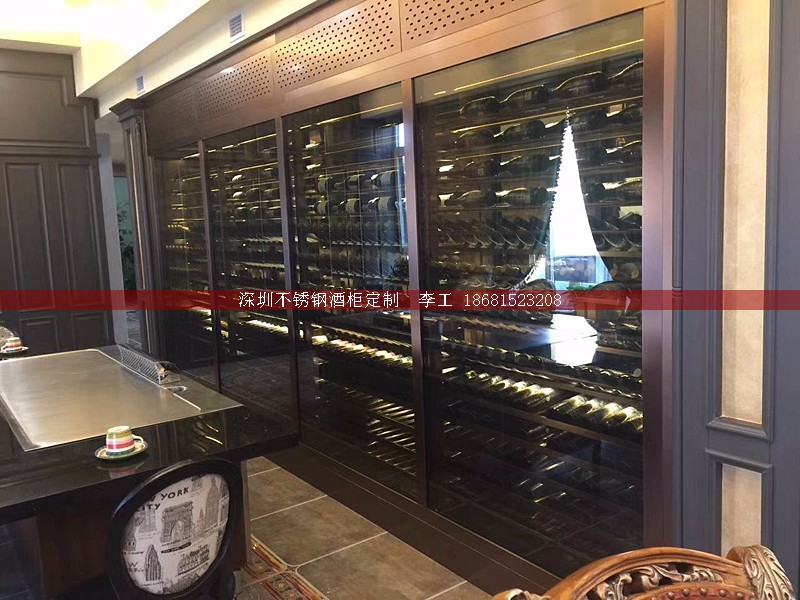 不锈钢酒柜定制-深圳市蕰莎酒柜酒窖有限公司 李工 186-8152-3208